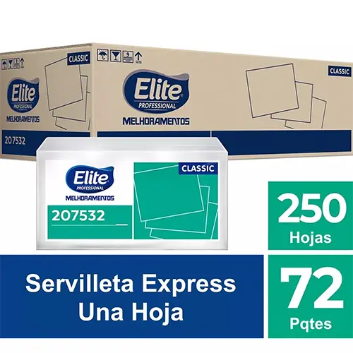 Servilleta Elite Express 1 Hoja 250Un X 72Pq Cod.20753 - Elite Professional Chile 2