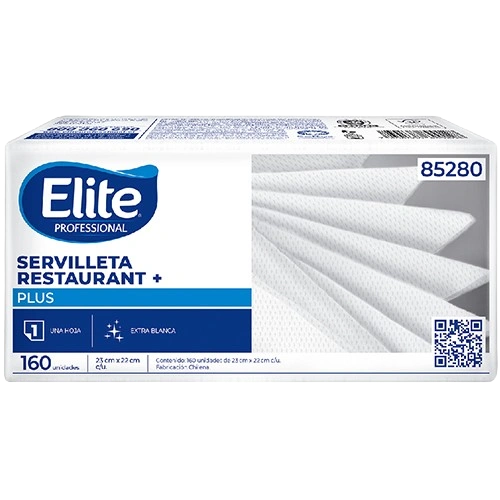 Servilleta Elite Restaurant Coctel 1 Hoja 160 un x 60 pq para uso en restaurantes
