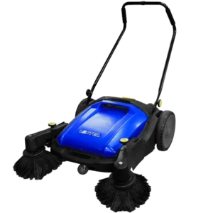 Barredora manual Luster SW 920 B para limpieza industrial de bodegas y superficies medianas