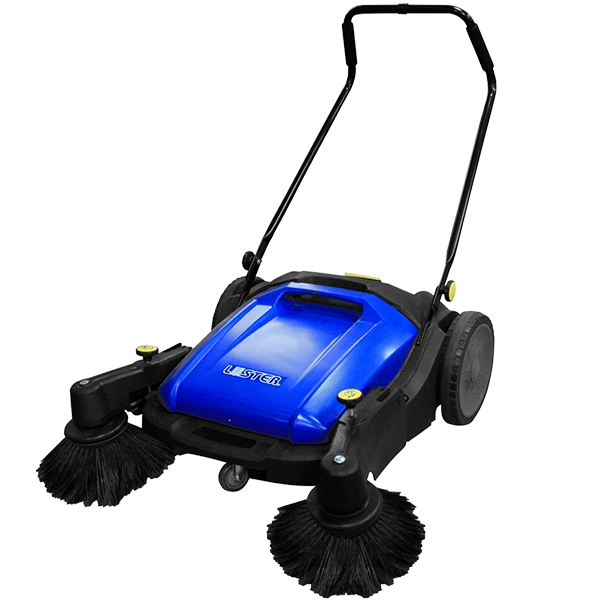 Barredora manual Luster SW 920 B para limpieza industrial de bodegas y superficies medianas