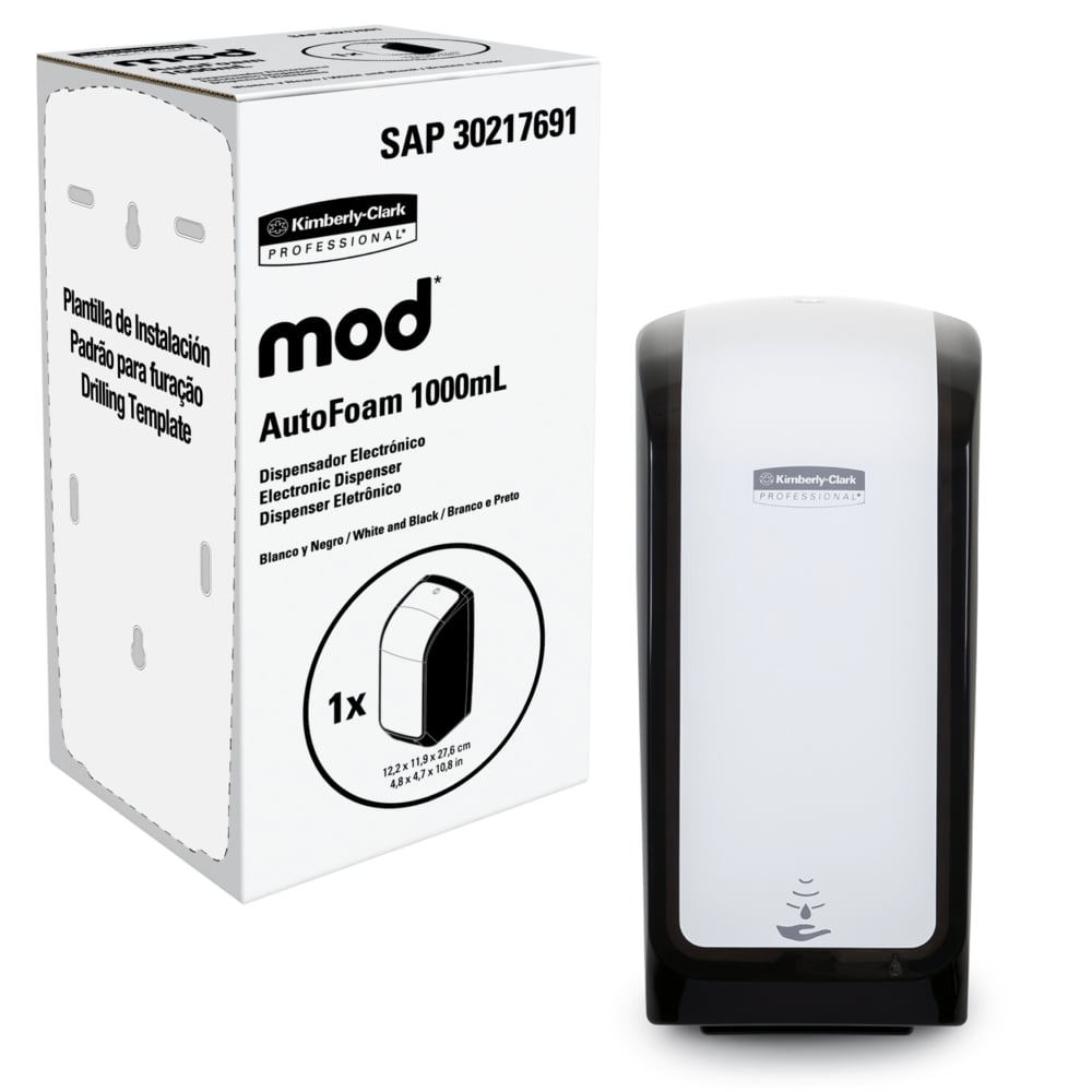 Dispensador electrónico MOD AutoFoam 1 L (blanco/negro) — KCP