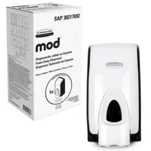Dispensador MOD jabón en espuma 800 ml (manual) — blanco/negro