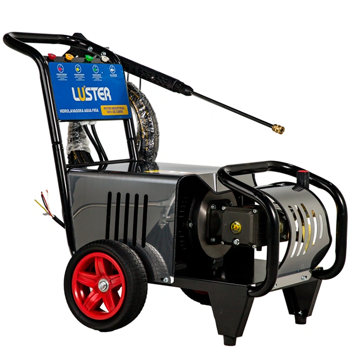 Hidrolavadora industrial Luster 5.5 kW 250 bar trifásica para limpieza de maquinaria pesada
