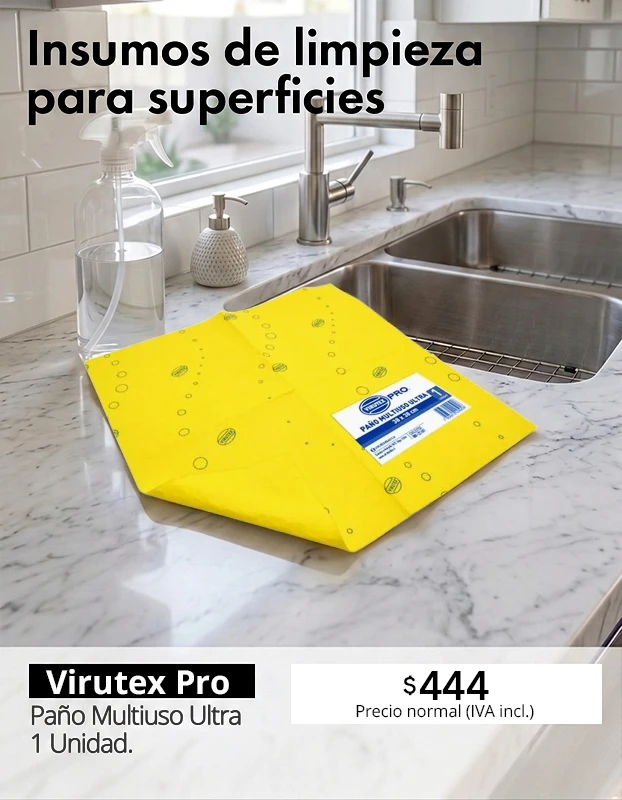 Insumos de limpieza para superficies Virutex Pro para limpieza profesional