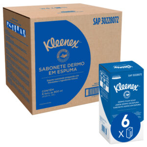 Jabón en espuma Kleenex Dermo manual 6 x 800 ml (recambios)