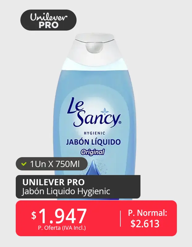 jabon le sancy 750ml productos unilever pro 1