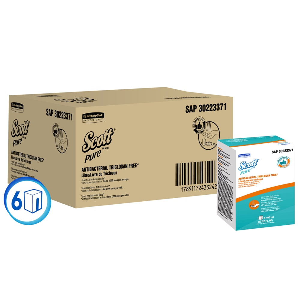 Jabón Spray Scott Pure Antibacterial 400 ml – Scott Chile