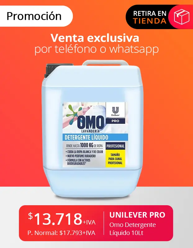 omo liquido 10lt detergente unilever pro pormocion venta oferta 1