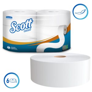 Papel higiénico Scott 1 hoja jumbo 6 un x 550 m (pack)