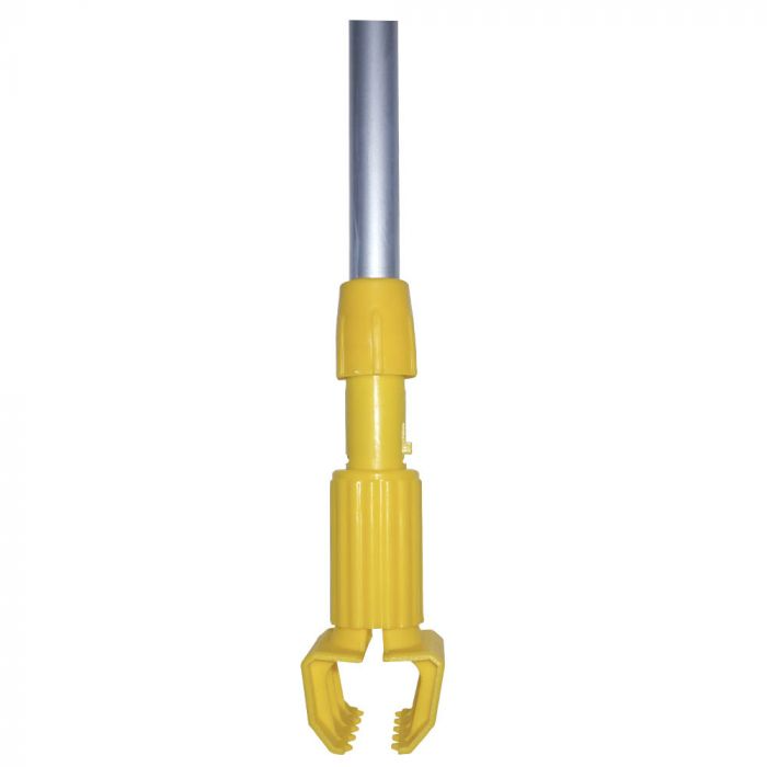 Porta Mopa Tipo Garra con Mango de Aluminio para mopas húmedas y limpieza profesional de pisos.
