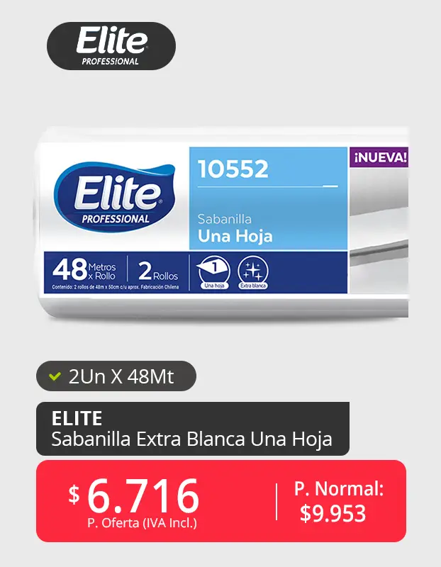 sabanilla extra blanca una hoja elite professional chile talca 1