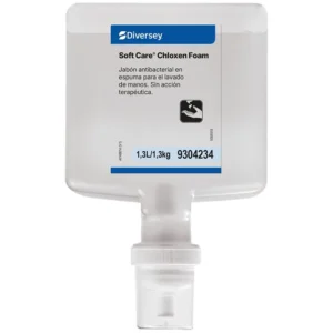Soft Care Chloxen Foam Diversey jabón antibacterial en espuma para higiene profesional de manos