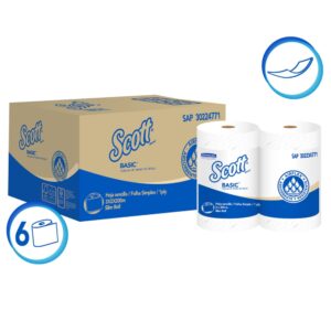 Toalla de Papel Scott Basic 1 hoja pack 2 rollos x 200 m