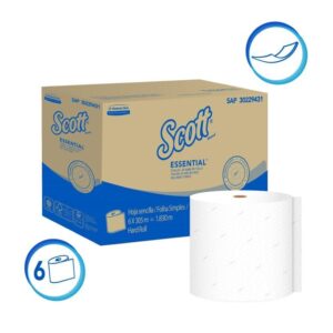 Toalla de papel Scott Essential 1 hoja 6 un x 305 m (caja)