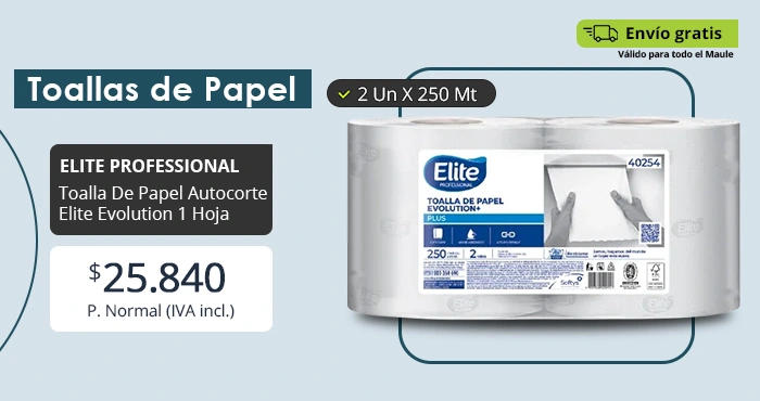 Toallas de papel para uso profesional Elite y Ovella, soluciones de higiene y abastecimiento para empresas y comercios CEL