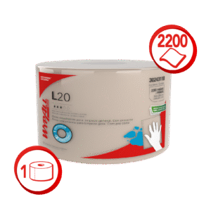 Paños WypAll L20 jumbo prepicado 1 rollo x 2200 cortes